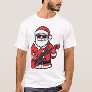 Camiseta Rocker Santa – Navidad Fría