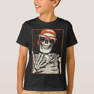 Camiseta Rocker Skeleton Hand Rock On Costume Funny Hallowe