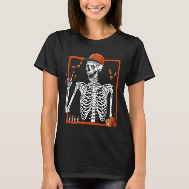 Camiseta Rocker Skeleton Hand Rock On Costume Funny Hallowe (Anverso)