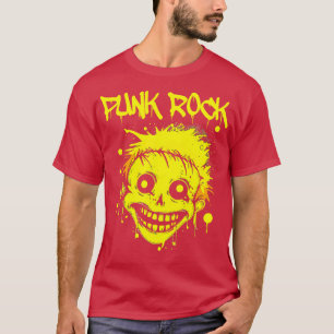 Camiseta Rocker Trippy Face Punk Rock