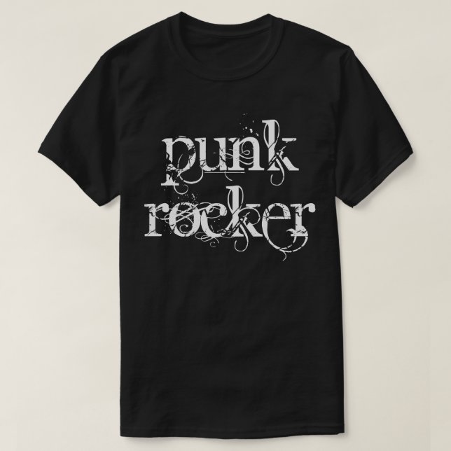 Camiseta rockero de punk (Diseño del anverso)