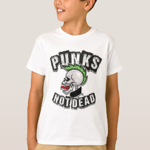 Camiseta Rockero de Punk Mohawk sin cráneo muerto