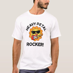 Camiseta Rockero Petal Funny Flower Pun