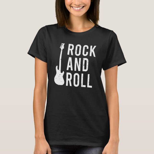 Camiseta Rockero rock and Roll (Anverso)