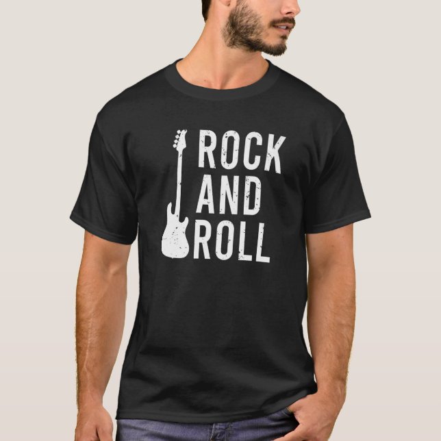 Camiseta Rockero rock and Roll (Anverso)