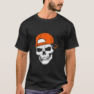 Camiseta Rockero Skeleton Cap Halloween Disstume Hombres Bo