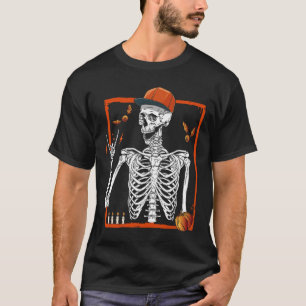 Camiseta Rockero Skeleton Hand Rock On Costume Fun Hallowee