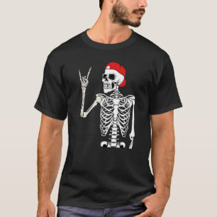 Camiseta Rockero Skeleton Rock Halloween Disstume