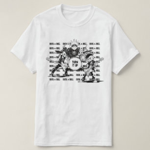 Camiseta Rockeros dibujados de rollo y rollo Personalizado 