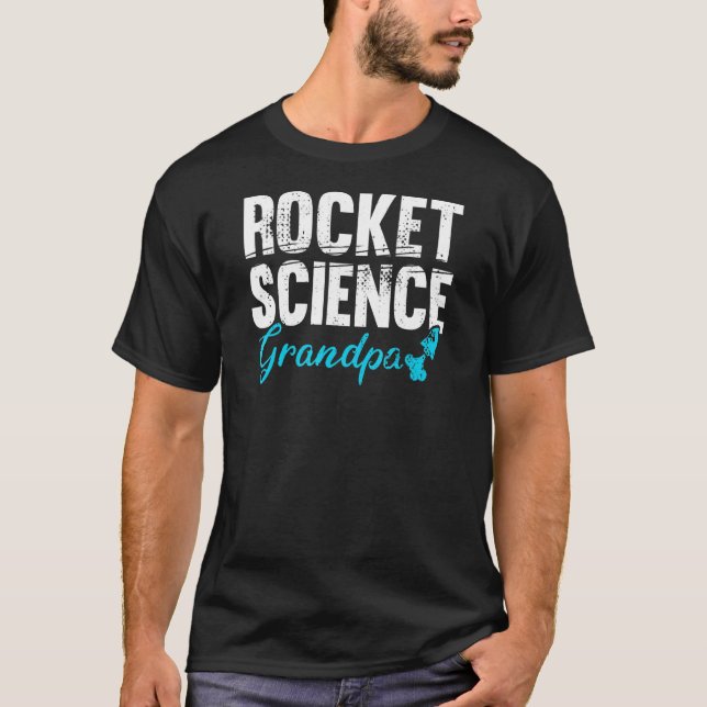 Camiseta Rocket Abuelo Aeroespacial Mens Space Engineering  (Anverso)