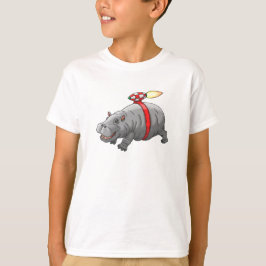 Camiseta Rocket Hippo's Jetpack Ride