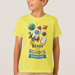 Camiseta Rocket Kids Listos para Aventuras Escolar