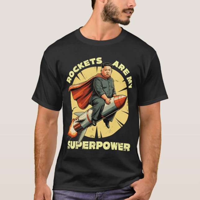 Camiseta Rocket Man Rockets Are My Superpower vintage (Anverso)