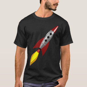 Camiseta Rocket retro 3d
