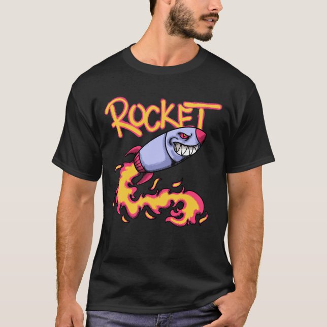 Camiseta Rocket Shooting streetwear (Anverso)