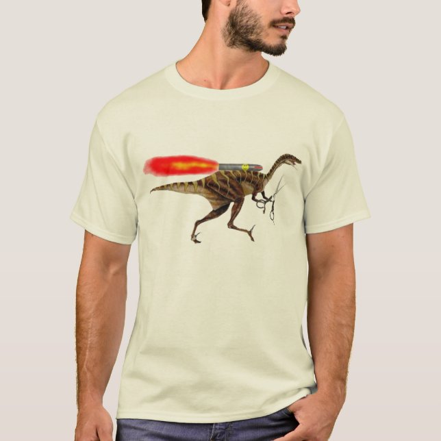 Camiseta Rocket Velociraptor Shirt (Anverso)
