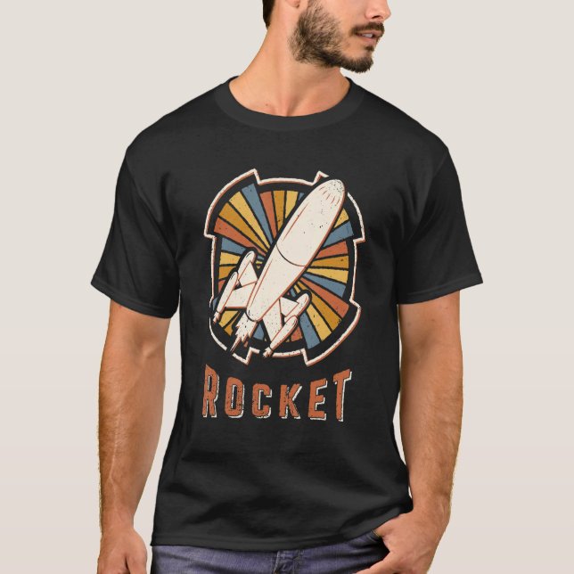Camiseta Rocket Vintage Classic Retro Love (Anverso)