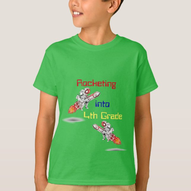 Camiseta Rocketing en cuarto grado (Anverso)