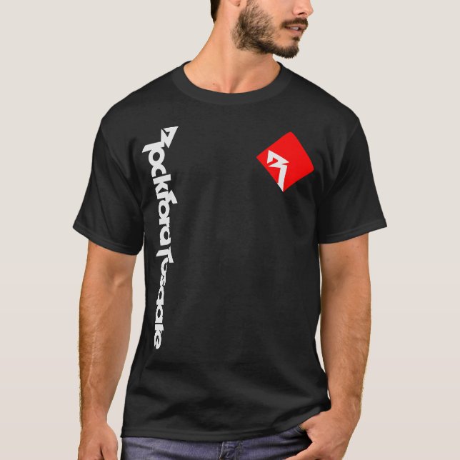Camiseta Rockford Fosgate Car Audio Amplifer Funny Logo Gif (Anverso)
