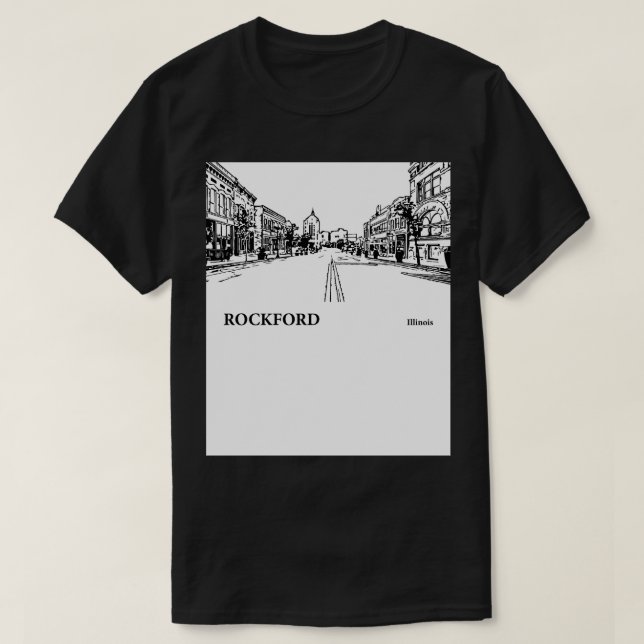 Camiseta Rockford Illinois TShirt 2 (Diseño del anverso)