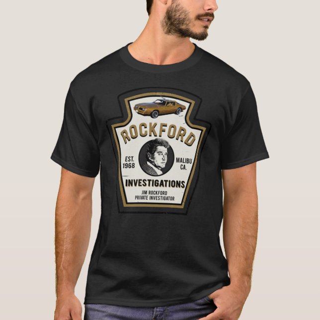 Camiseta Rockford Investigations Emblem Classic T-Shirt (Anverso)