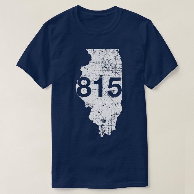 Camiseta Rockford Joliet Area Code 815 Illinois Souvenir G (Diseño del anverso)