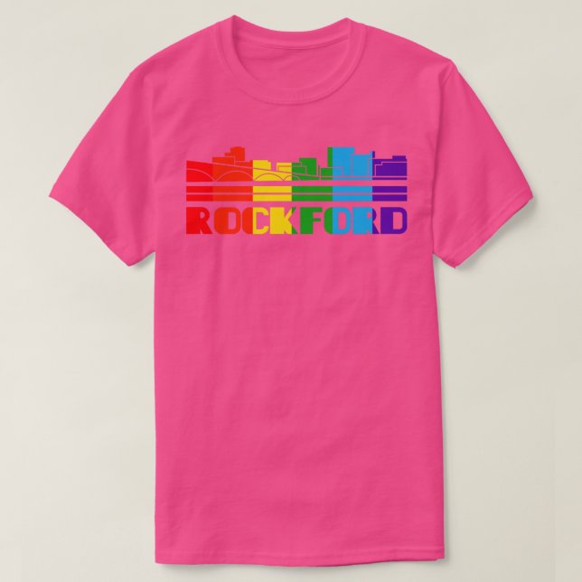 Camiseta Rockford Pride Rockford LGBT Gift LGBTQ Supporter (Diseño del anverso)