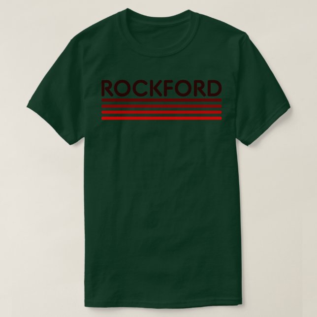 Camiseta Rockford Rojo (Diseño del anverso)