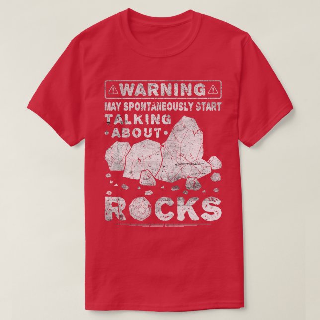 Camiseta Rockhound geológico angustiado (Diseño del anverso)
