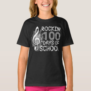 Camiseta rockin 100 días de escuela