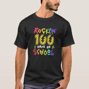 Camiseta Rockin 100 Días De Maestra De Música Escolar 100 D