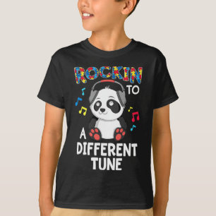 Camiseta Rockin' A Otra Tune Panda Autism Awareness