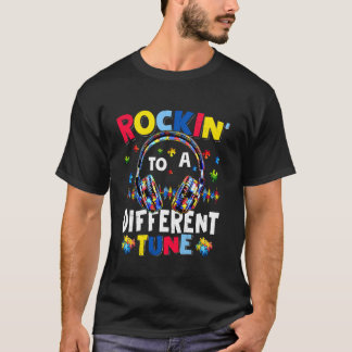 Camiseta Rockin' A Un Jugador Autista De Tune Diferente