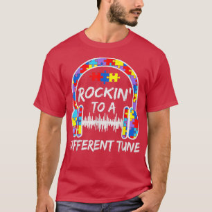Camiseta Rockin A Una Conciencia Sobre El Autismo Del Tune 