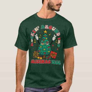 Camiseta rockín alrededor del árbol de navidad