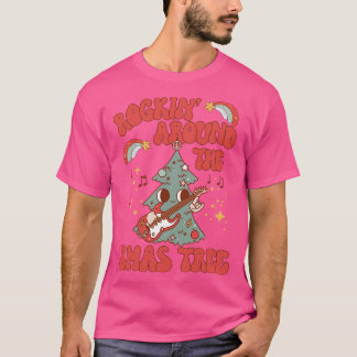 Camiseta Rockin alrededor del árbol de Navidad