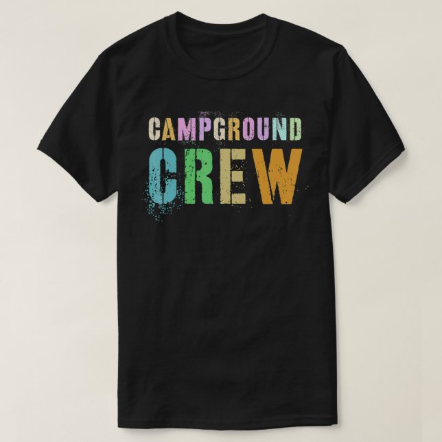 Camiseta Rockin' CAMPGROUND CREW Host Summer Counselor Teac (Diseño del anverso)