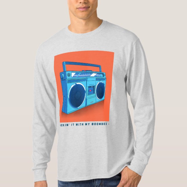 Camiseta Rockin con mi Boombox (Anverso)