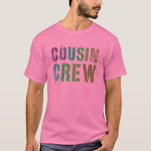 Camiseta Rockin' COUSIN CREW Funny Pink Grammy Pawpaw Reedu