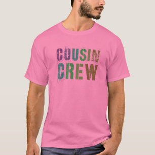 Camiseta Rockin' COUSIN CREW Funny Pink Grammy Pawpaw Reedu
