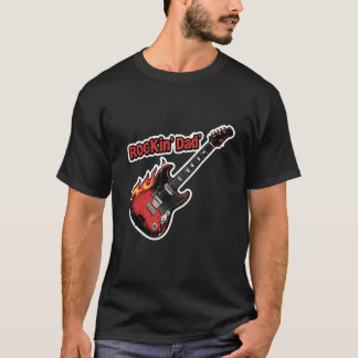 Camiseta Rockin’ Dad – Papá de Guitarra Eléctrica Día del P