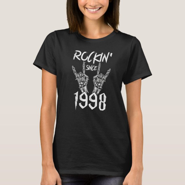 Camiseta Rockín de cumpleaños 1998 desde 1 (Anverso)