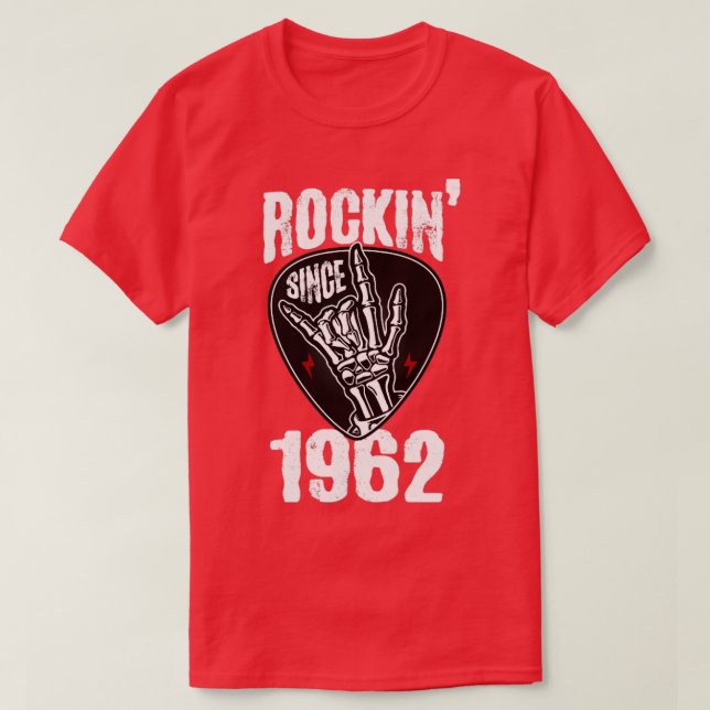 Camiseta Rockin desde 1962 (Diseño del anverso)