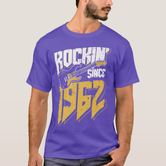 Camiseta Rockin' desde 1962 Vintage Rock Music Fan 60th Bir
