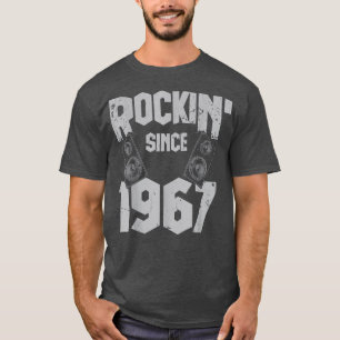 Camiseta Rockin' desde 1967 Vintage Rock Music Fan 55th Bir