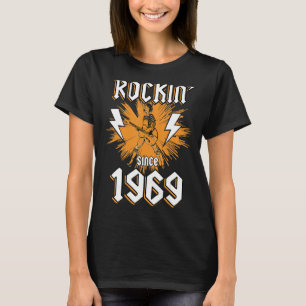 Camiseta Rockin desde 1969 Música Rock 53 cumpleaños