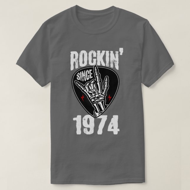 Camiseta Rockin desde 1974 (Diseño del anverso)