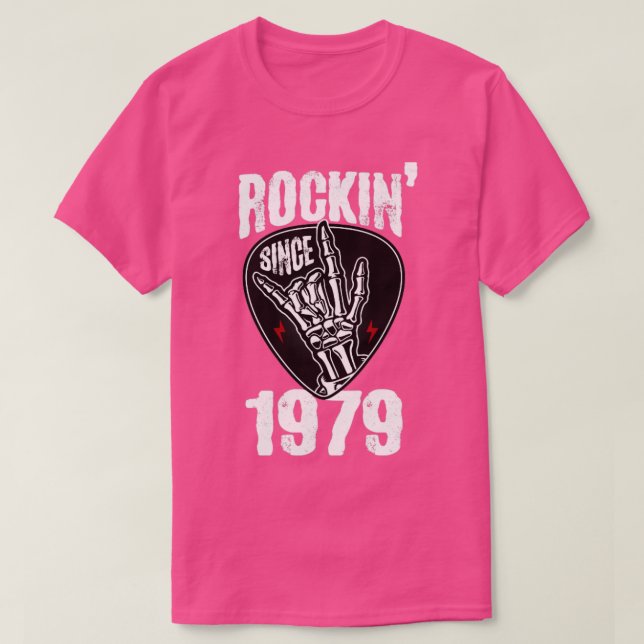 Camiseta Rockin desde 1979 (Diseño del anverso)