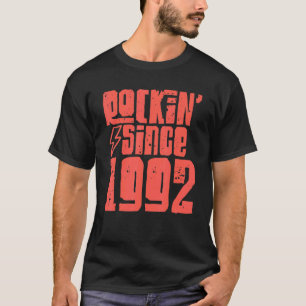 Camiseta Rockin desde 1992 Classic Vintage Rock Music 1992