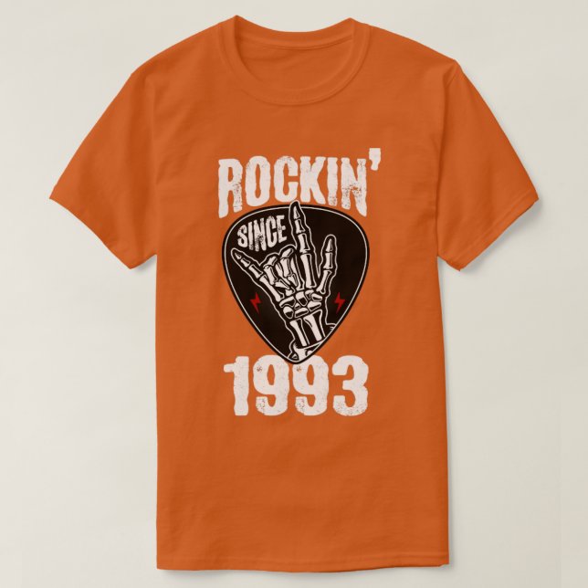 Camiseta Rockin desde 1993 (Diseño del anverso)